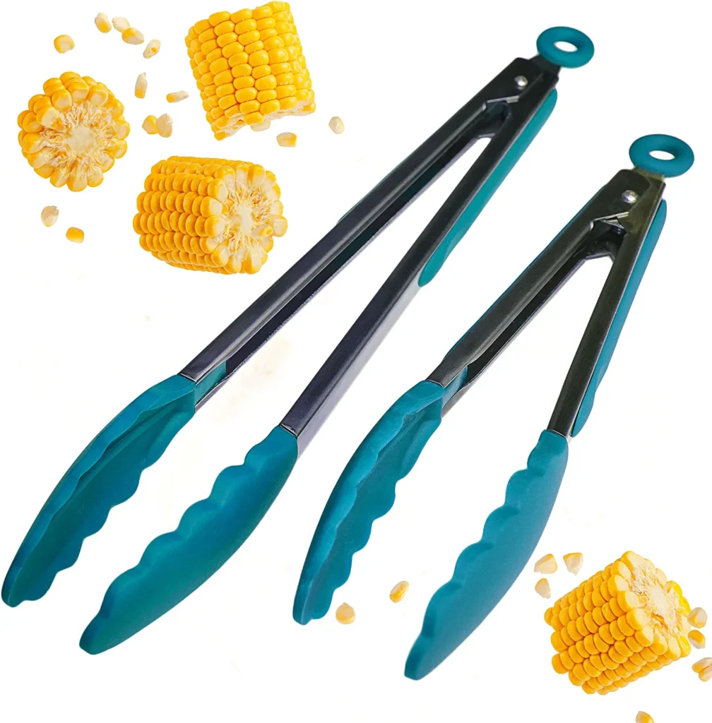 High-Heat Silicone Tongs