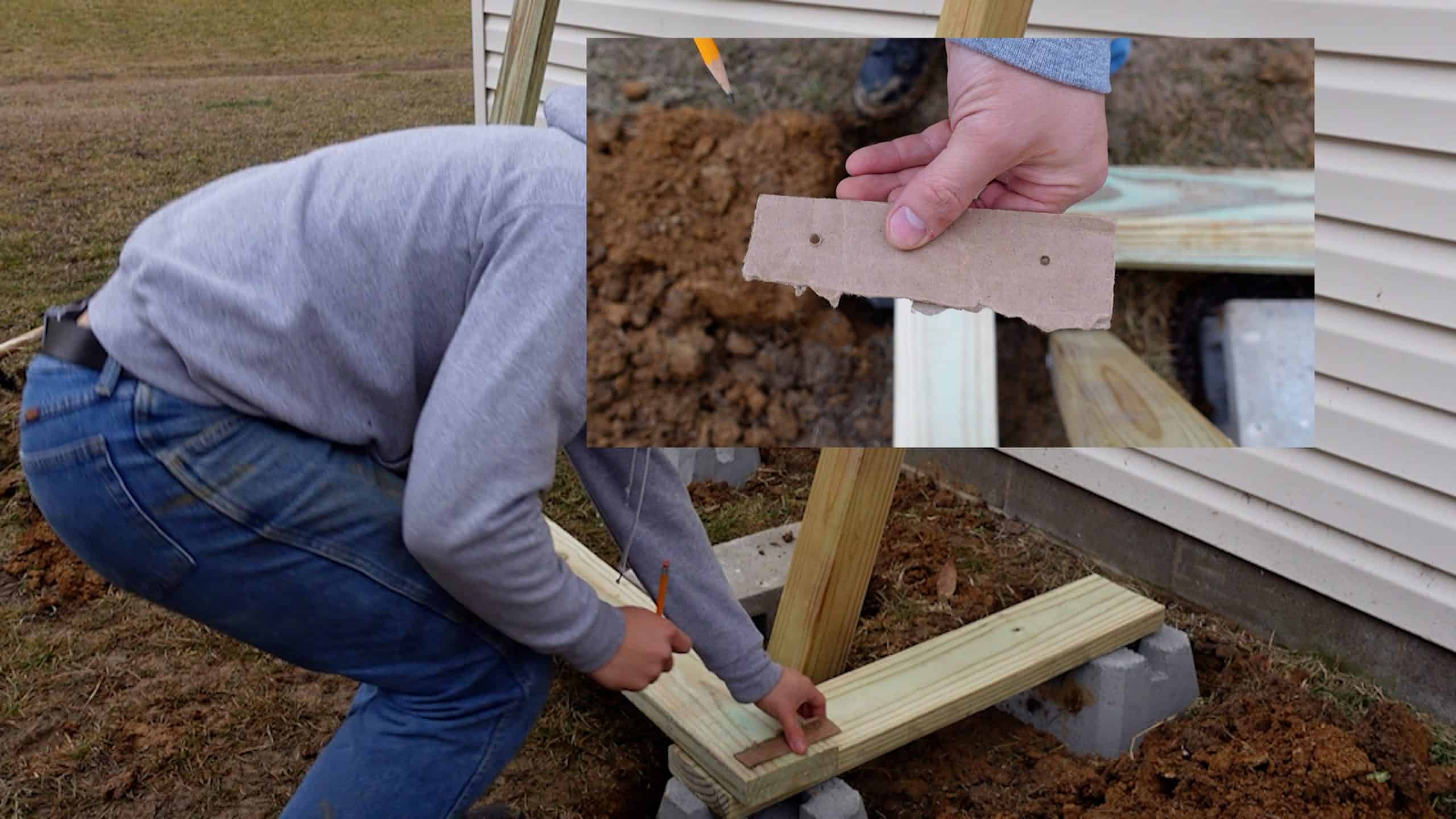 firewood storage shed build cardboard template