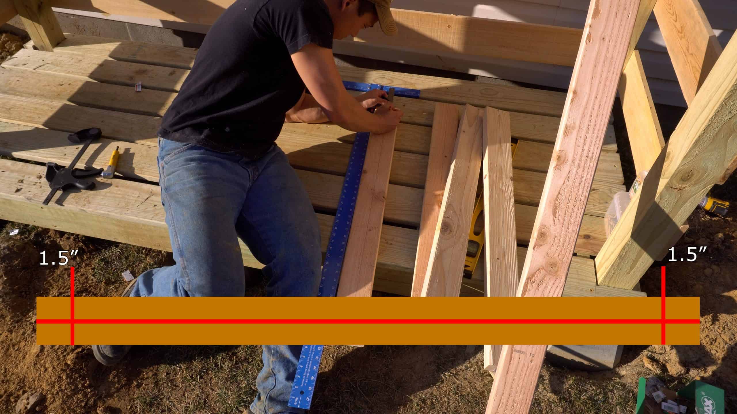 firewood storage shed build roof markings