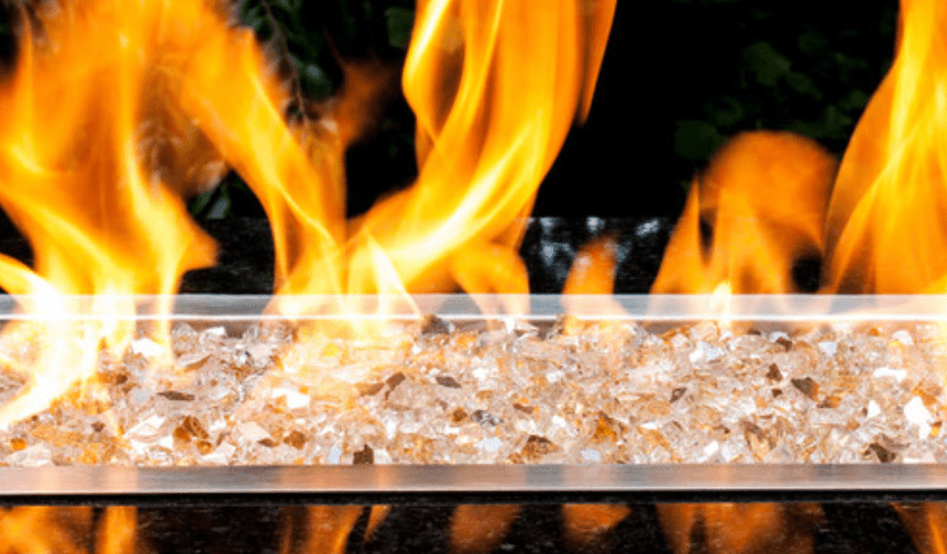 Golden Fire Glass