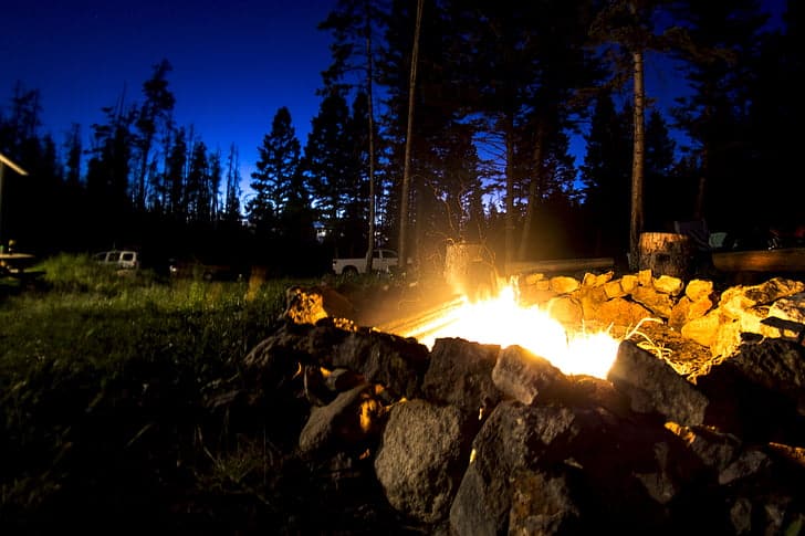 firepit in yard