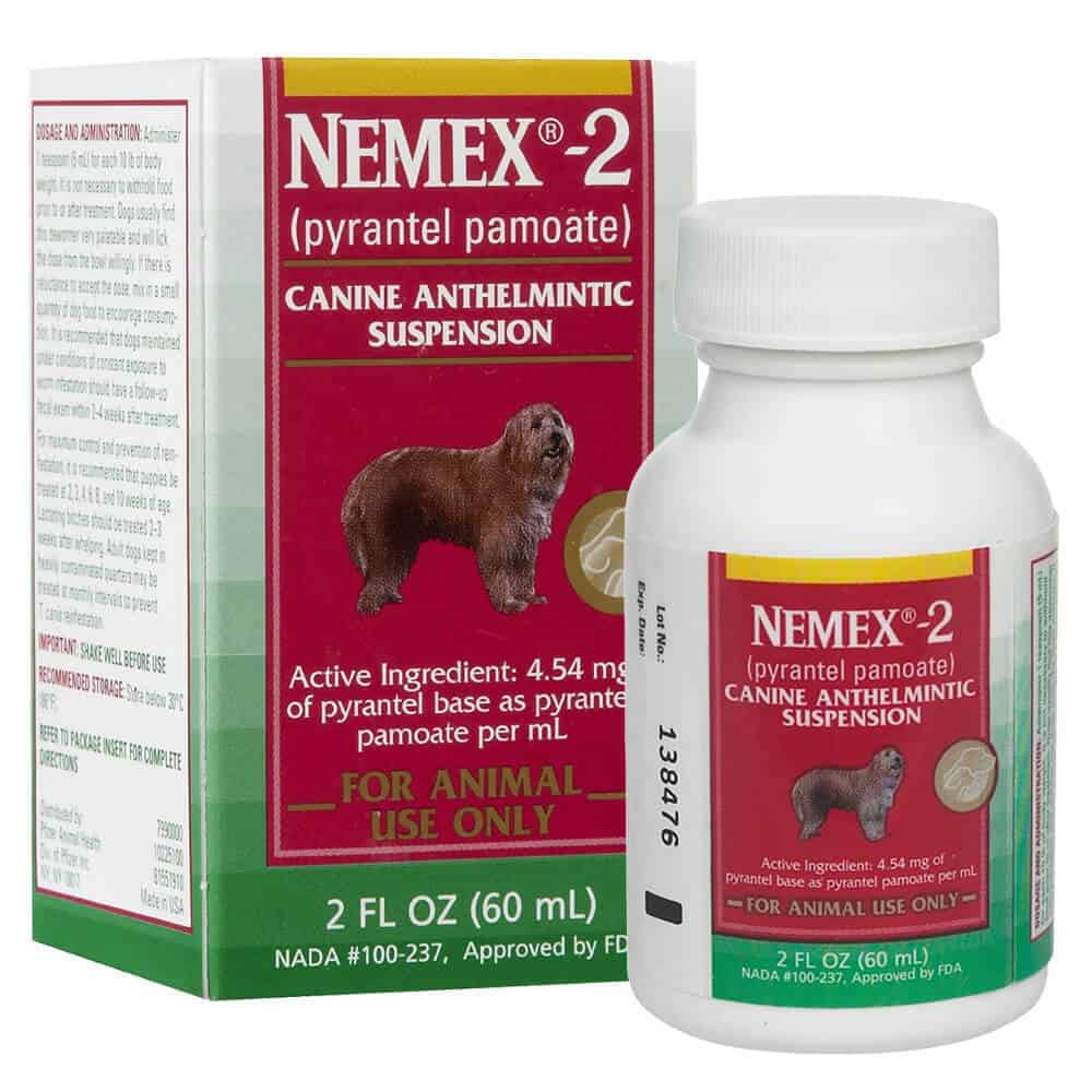 Nemex-2 canine anthelmintic suspension by Pfizer